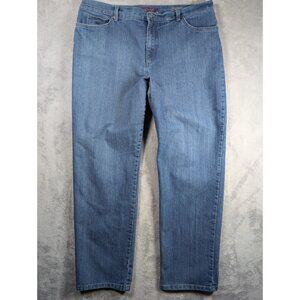 Gloria Vanderbilt Amanda Jeans Womens Size 18 Tapered High Rise Stretch Casual